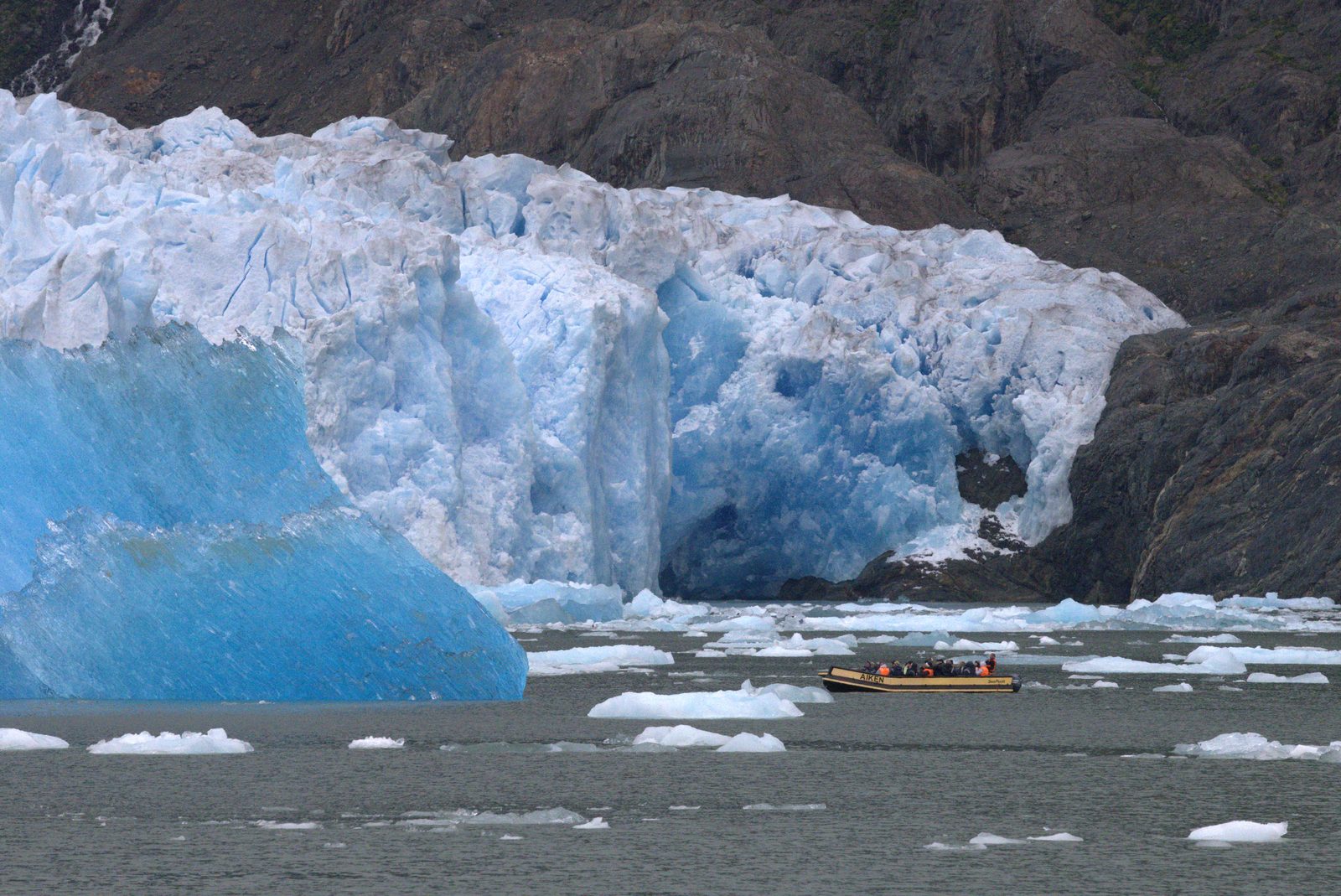 At San Rafael glacier